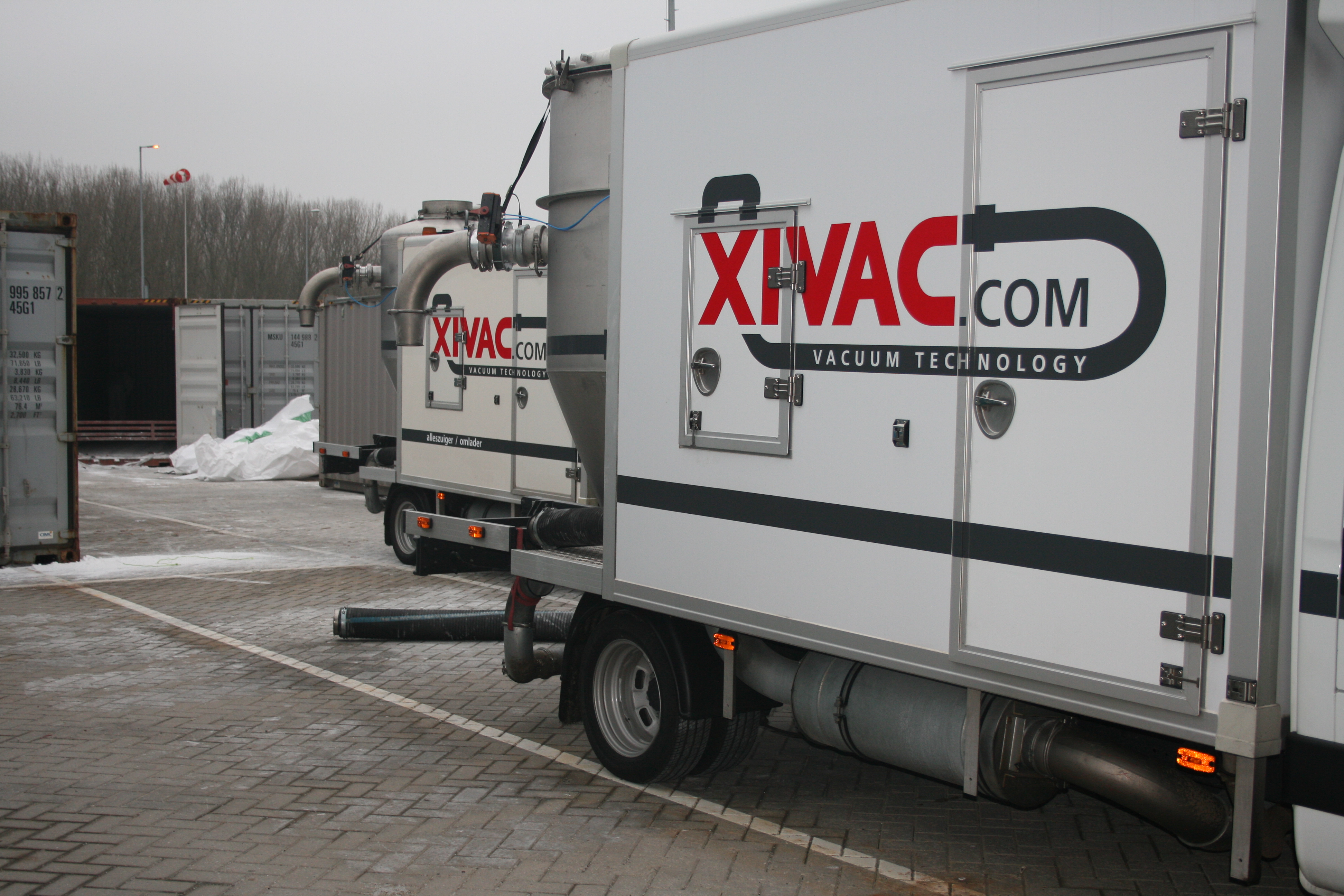 wagens klaar voor gebruik vacuumwagen